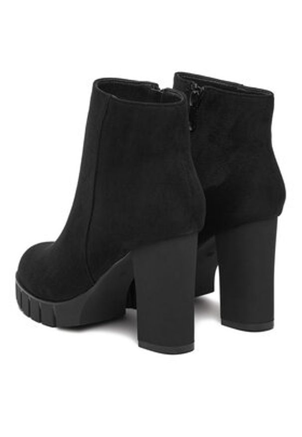 DeeZee Botki HX16041A-139 Czarny. Kolor: czarny. Materiał: materiał