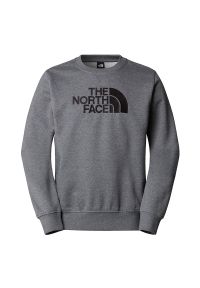 Bluza The North Face Drew Peak Crew 0A89EKDYY1 - biała. Typ kołnierza: bez kaptura. Kolor: biały. Materiał: bawełna. Styl: elegancki. Sport: wspinaczka