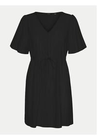 Vero Moda Sukienka letnia Mymilo 10303686 Czarny Regular Fit. Kolor: czarny. Materiał: bawełna. Sezon: lato #6