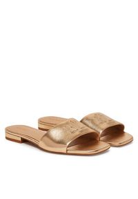 Lauren Ralph Lauren - LAUREN RALPH LAUREN Klapki Everley 802970531001 Złoty. Kolor: złoty. Materiał: skóra #6