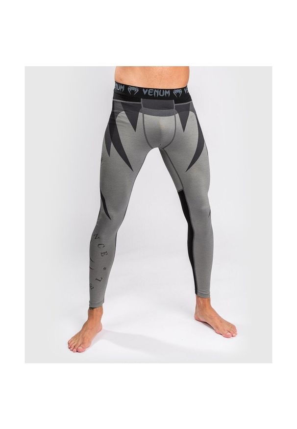 VENUM - Venum Legginsy Treningowe Męskie Stone Zielone. Kolor: szary. Sport: fitness