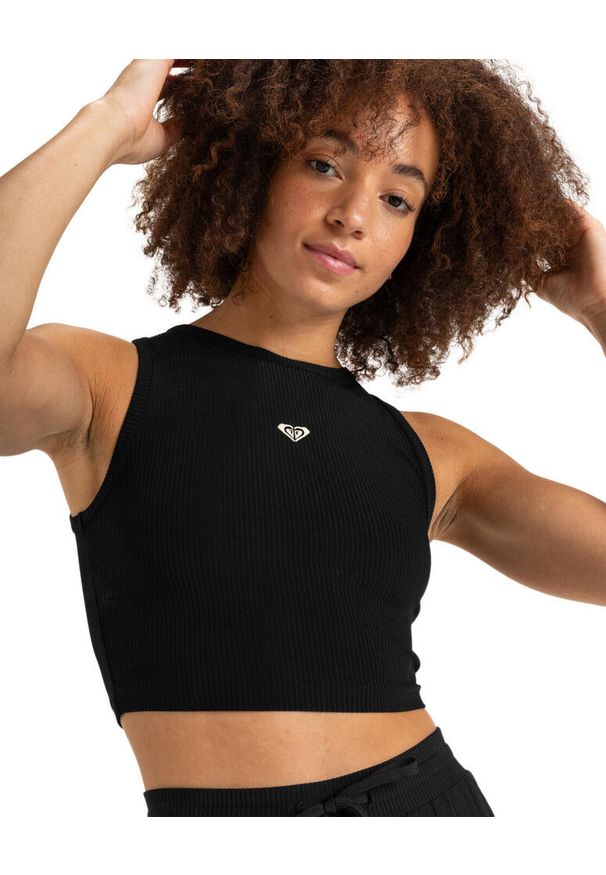 Roxy - Top typu tank dla Kobiety RISE & VIBE Czarny. Kolor: brązowy, zielony, wielokolorowy. Materiał: nylon, elastan, materiał