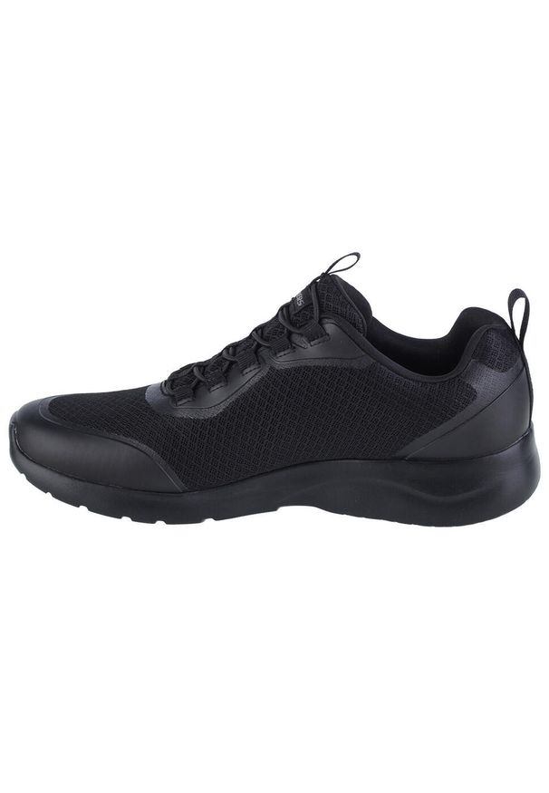 skechers - Buty do chodzenia męskie Skechers Dynamight 20. Zapięcie: bez zapięcia. Kolor: czarny. Materiał: materiał, syntetyk. Szerokość cholewki: normalna. Sport: turystyka piesza
