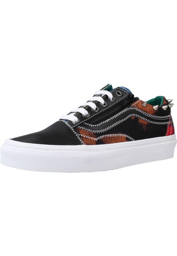 Vans - Buty VANS UA OLD SKOOL ZIP Nadruk zwierzęcy. Kolor: wielokolorowy. Materiał: tkanina, skóra. Wzór: nadruk, motyw zwierzęcy. Model: Vans Old Skool