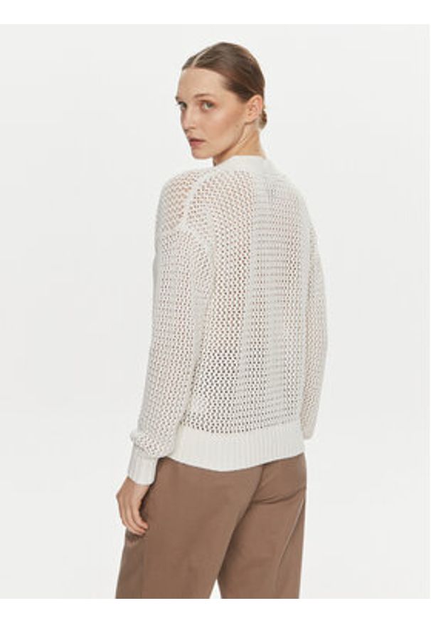 GAP - Gap Kardigan 854777 Biały Relaxed Fit. Kolor: biały. Materiał: bawełna