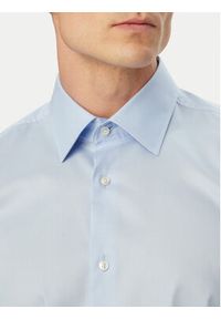 BOSS Koszula H-Hank 50560704 Niebieski jasny Slim Fit. Kolor: niebieski. Materiał: bawełna #4