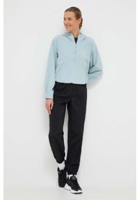 Calvin Klein Performance bluza treningowa Essentials kolor niebieski z kapturem gładka. Typ kołnierza: kaptur. Kolor: niebieski. Materiał: materiał. Długość: krótkie. Wzór: gładki #5