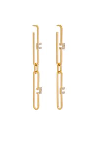 Elisabetta Franchi Kolczyki OR-12M-52E2-V260 Złoty. Materiał: metalowe. Kolor: złoty