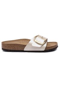 Birkenstock Klapki Madrid Big Buckle 1015279 Beżowy. Kolor: beżowy. Materiał: skóra #5