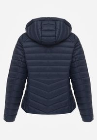 Born2be - Granatowa Klasyczna Kurtka Przejściowa z Pikowaniem i Odpinanym Kapturem Pretiella. Okazja: na spacer, na co dzień. Kolor: niebieski. Materiał: jeans, nylon. Styl: klasyczny #7