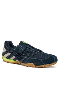 Geox Sneakersy U Snake Original U55MNA 02214 C4002 Granatowy. Kolor: niebieski. Materiał: zamsz, skóra #4