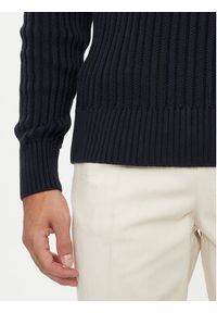 TOMMY HILFIGER - Tommy Hilfiger Sweter MW0MW37246 Granatowy Regular Fit. Kolor: niebieski. Materiał: bawełna #5