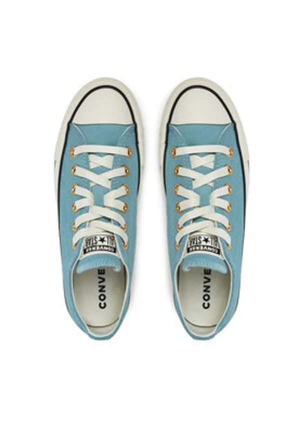 Converse Trampki Chuck Taylor All Star Leather A13817C Niebieski. Kolor: niebieski. Materiał: skóra