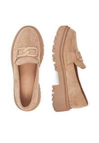 DeeZee Loafersy LE601-5 Beżowy. Kolor: beżowy. Materiał: materiał #4