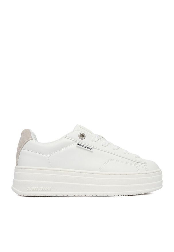Sneakersy Guess Jeans. Kolor: biały