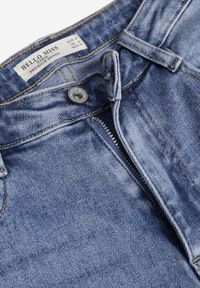 Renee - Niebieskie Bawełniane Jeansy Dzwony High Waist Kelapheu. Okazja: na co dzień. Stan: podwyższony. Kolor: niebieski. Styl: casual, elegancki, retro #3