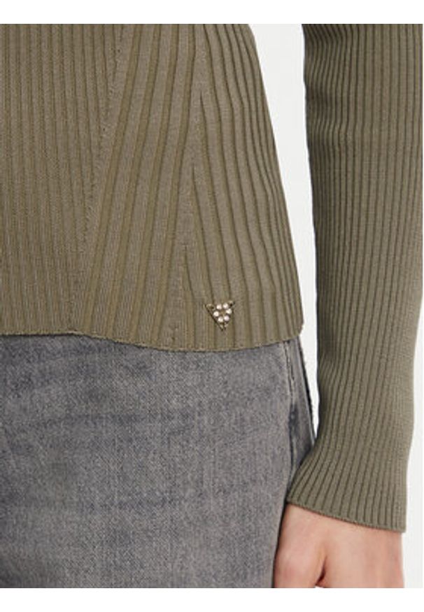 Guess Sweter W5YR08 Z0040 Zielony Regular Fit. Kolor: zielony. Materiał: syntetyk