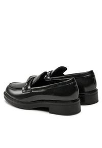 Calvin Klein Lordsy Loafer W/M Bar Saff Lth HW0HW02076 Czarny. Kolor: czarny. Materiał: skóra