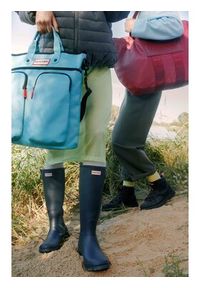 Hunter Kalosze HFW-006 Granatowy. Kolor: niebieski. Materiał: syntetyk #4