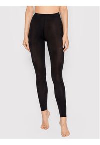 Max Mara Leisure Legginsy Leslie 38160126 Czarny Slim Fit. Kolor: czarny. Materiał: syntetyk