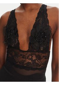 Elisabetta Franchi Body BO03452E2 110 Czarny Regular Fit. Kolor: czarny. Materiał: syntetyk #4