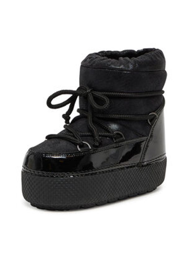 DeeZee Śniegowce DZN-001 Czarny. Kolor: czarny. Materiał: materiał