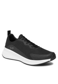 Sneakersy EA7 Emporio Armani X8X150 XK350 N763 Black+Silver. Kolor: czarny