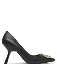 Just Cavalli Szpilki 78RA3S16 ZPA33 Czarny. Kolor: czarny. Materiał: skóra. Obcas: na szpilce
