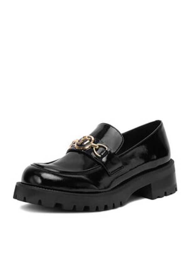 Eva Minge Loafersy EO-MOCCA-01 Czarny. Kolor: czarny. Materiał: skóra