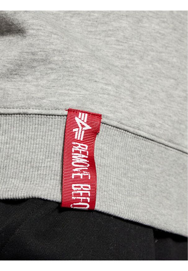 Alpha Industries Bluza Basic Sweater 178302 Szary Regular Fit. Kolor: szary. Materiał: bawełna