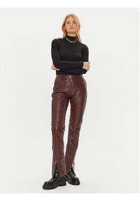 Weekend Max Mara Golf Multif 2425946042 Czarny Slim Fit. Typ kołnierza: golf. Kolor: czarny. Materiał: wiskoza #3