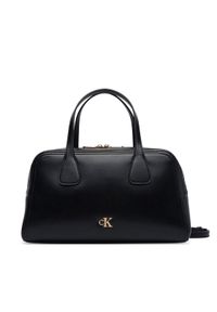 Calvin Klein Torebka Ck Medium Bowling Bag LV04F3610G Czarny. Kolor: czarny. Materiał: skórzane #1