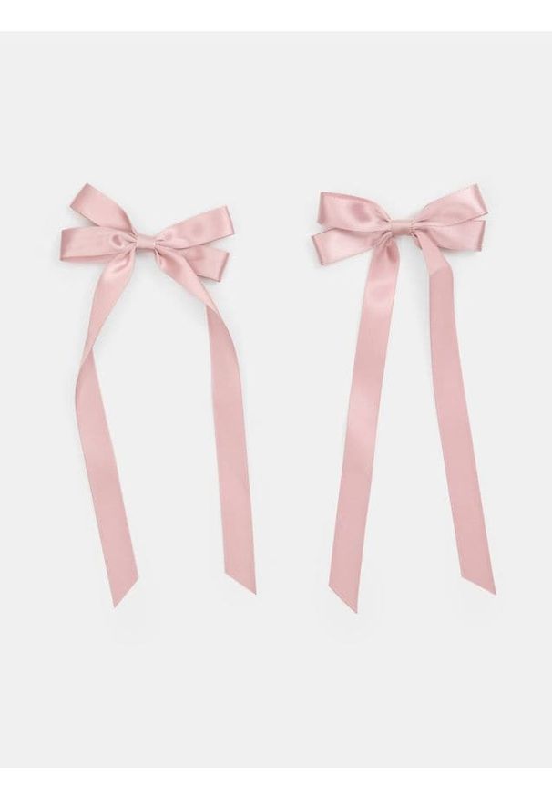 Sinsay - Spinki do włosów w kształcie kokardy 2 pack - różowy. Kolor: różowy