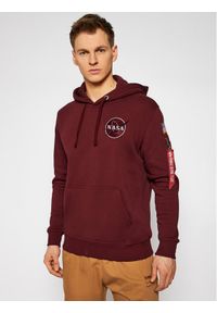 Alpha Industries Bluza Space Shuttle 178317 Bordowy Regular Fit. Kolor: czerwony. Materiał: bawełna #1