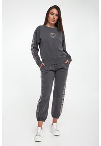 Pinko - Bluza damska crewneck z logo Mindelo PINKO #4