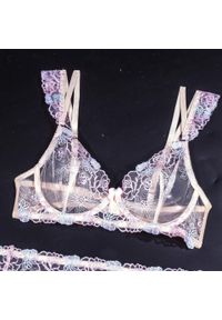 Intica - Koronkowy komplet bielizny z regulowanymi ramiączkami Alverta. Kolor: beżowy. Materiał: koronka #10