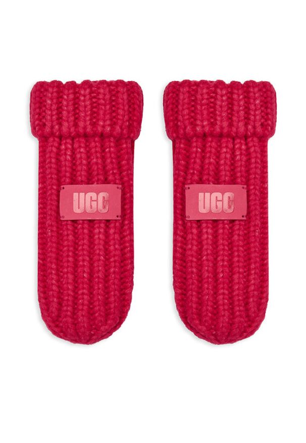 Ugg Rękawiczki dziecięce K Chunky Mitten 100030 Różowy. Kolor: różowy. Materiał: akryl, materiał