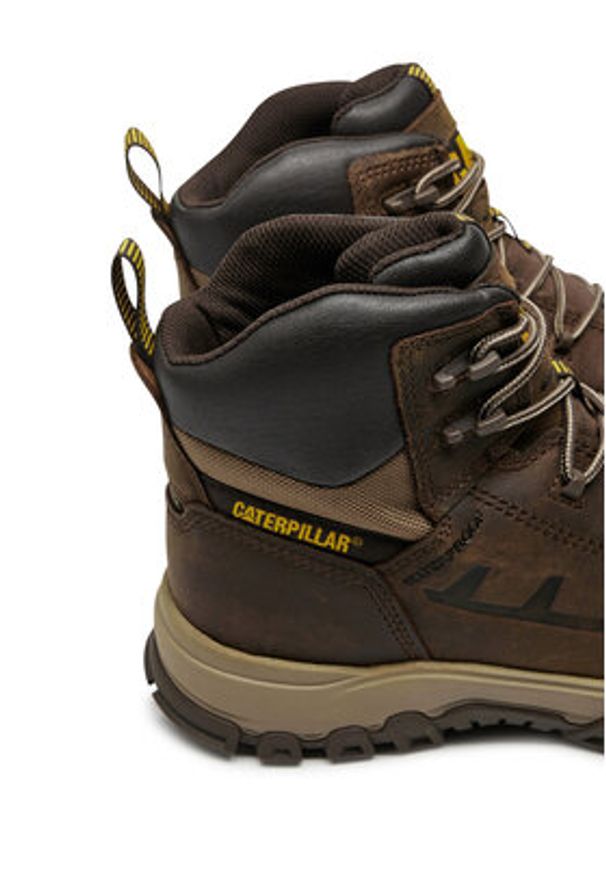 CAT Footwear Trapery Threshold Rebound Wp Nm Ct S7L Hro Fo Sr P726048 Brązowy. Kolor: brązowy. Materiał: skóra