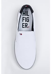 TOMMY HILFIGER - Tommy Hilfiger - Tenisówki. Nosek buta: okrągły. Kolor: biały. Materiał: syntetyk, materiał, guma. Szerokość cholewki: normalna #4