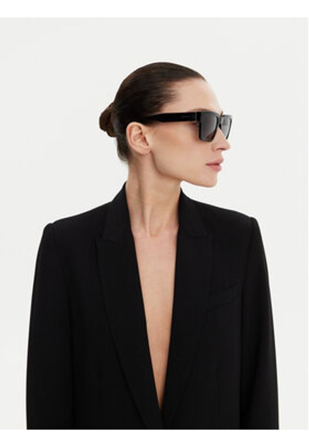 Trussardi Jeans - Trussardi Okulary przeciwsłoneczne TSM9028 Czarny. Kolor: czarny