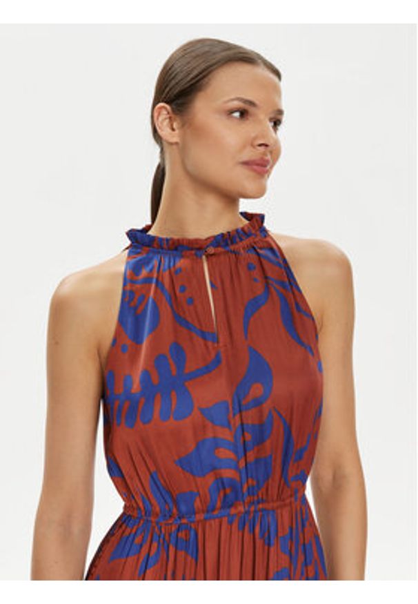 GAP - Gap Sukienka letnia 665843-01 Brązowy Loose Fit. Kolor: brązowy. Materiał: syntetyk. Sezon: lato