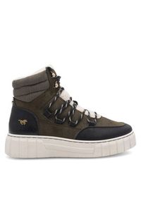 Mustang Sneakersy 1446-601 Khaki. Kolor: brązowy. Materiał: skóra #7