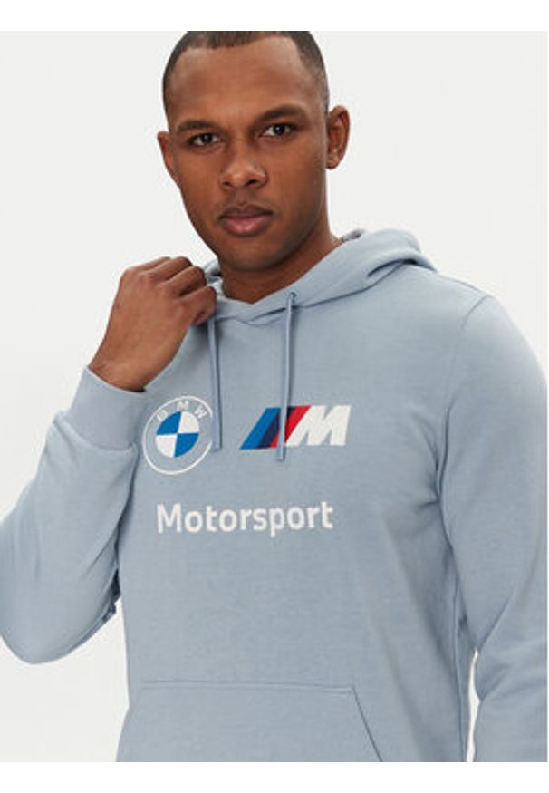 Puma Bluza BMW MMS Ess 624162 Błękitny Regular Fit. Kolor: niebieski. Materiał: bawełna