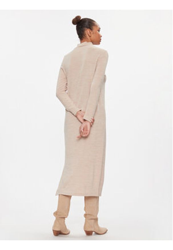 Vero Moda Sukienka dzianinowa 10293849 Écru Regular Fit. Materiał: syntetyk