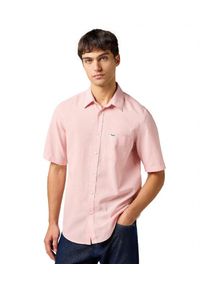 Wrangler - MESKA KOSZULA WRANGLER SS 1 PKT SHIRT SILVER PINK 112362676 #1
