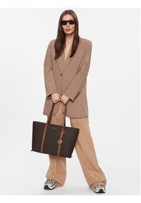 MICHAEL Michael Kors Torebka Temple Tote 30R4G1LT3B Brązowy. Kolor: brązowy. Materiał: skórzane #4
