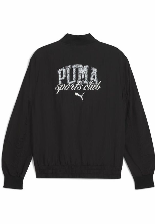 Puma - Męska kurtka bomber PUMA Class PUMA Black. Kolor: czarny. Materiał: guma. Wzór: napisy, nadruk