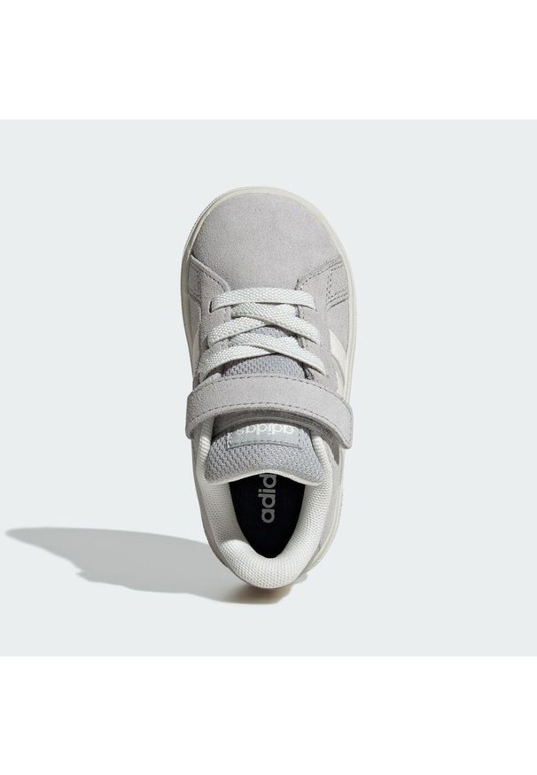 Adidas - Buty Grand Court 2.0 Kids. Kolor: biały, wielokolorowy, szary