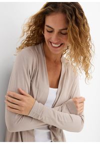 bonprix - Kurtka koszulowa z miękkiej mieszanki wiskozy. Kolor: szary. Materiał: wiskoza #3