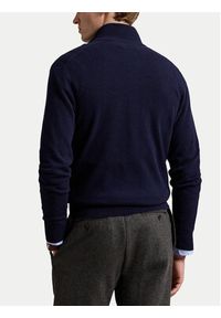 Polo Ralph Lauren Sweter 710876756001 Granatowy Regular Fit. Typ kołnierza: polo. Kolor: niebieski. Materiał: wełna #6